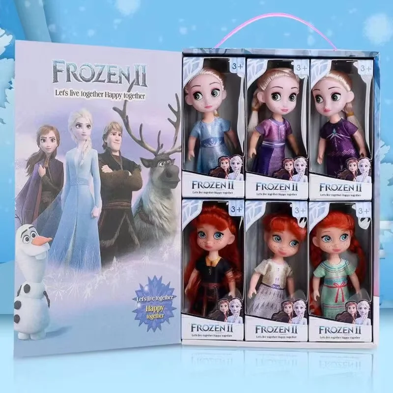 

Disney Frozen 2 Princess Anna Elsa Dolls Snow White Belle Rapunzel Toys Girls Baby Kawaii Cosplay Doll Toy Holiday Birthday Gift