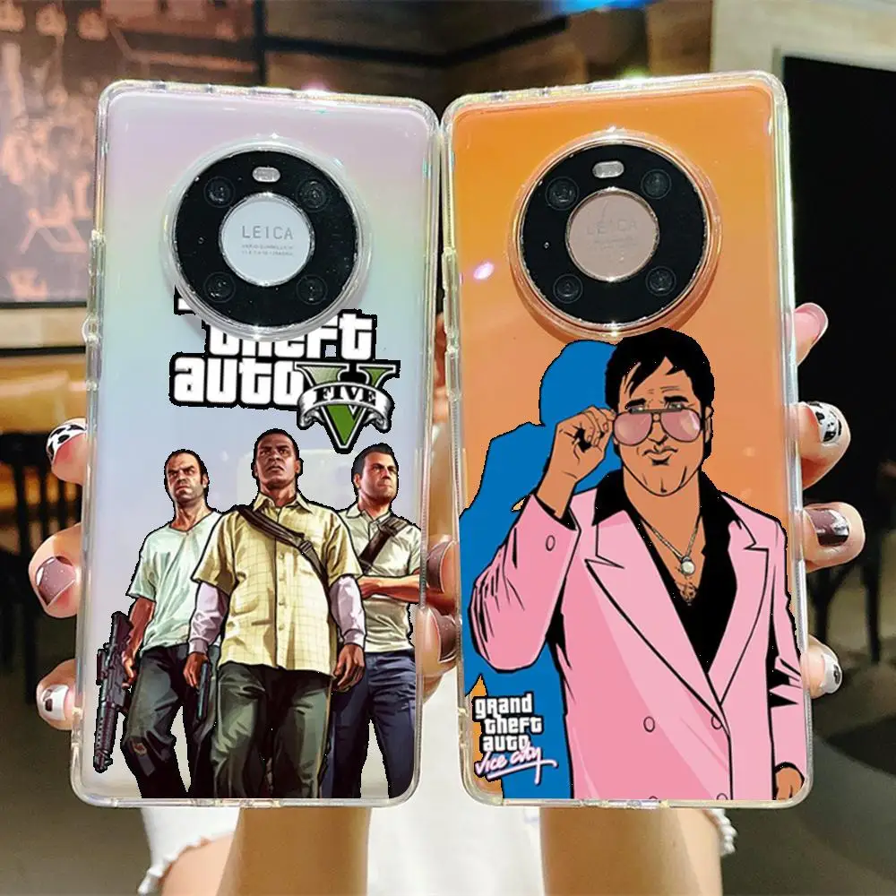 Gta vice city Phone Case for Samsung S10 20 22 23 A10 40 for Xiaomi10 Note10 for Huawei P50 20 Honor60 70