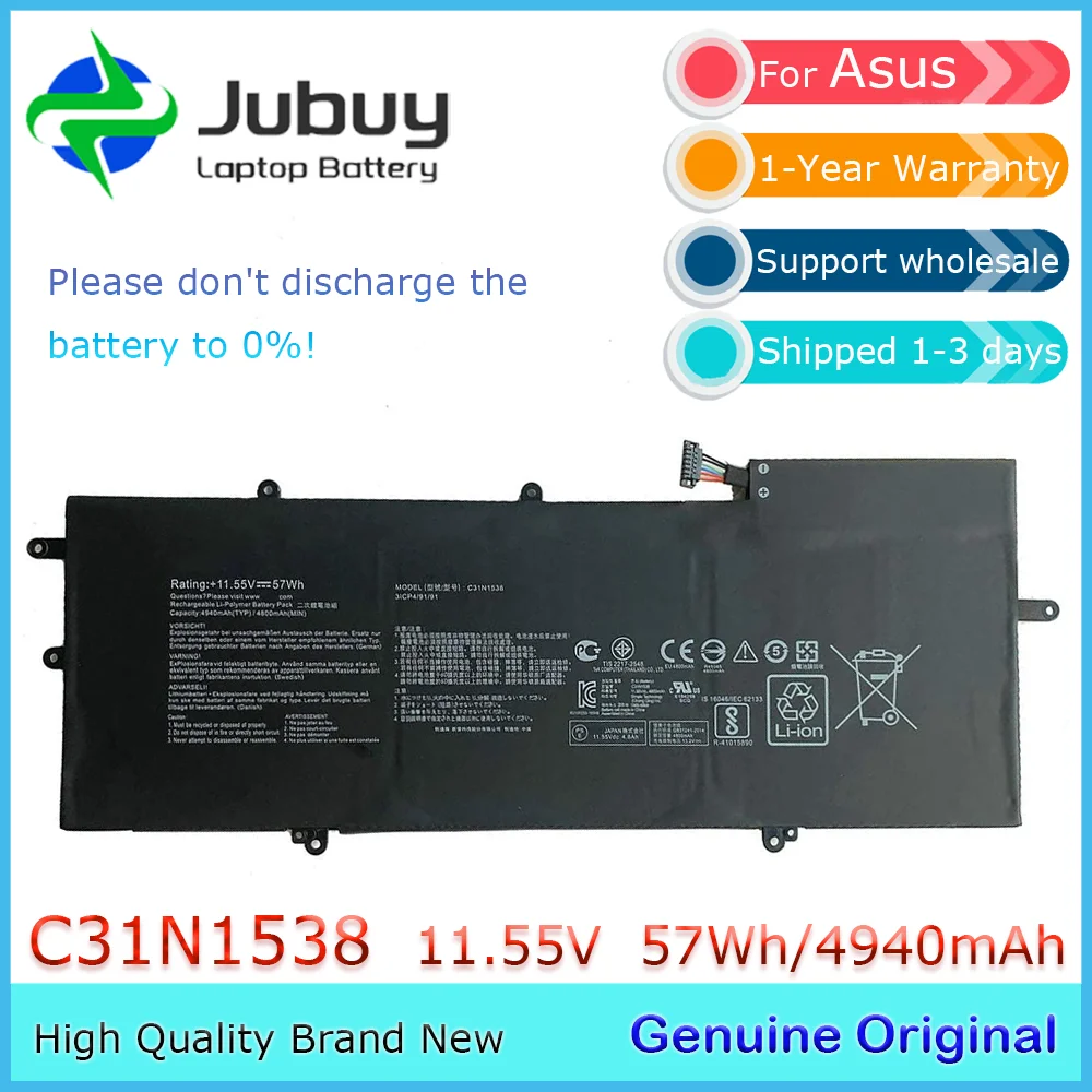 C31N1538 11.55V 57Wh Original Laptop Battery for Asus ZenBook Flip Q324UA UX360UA UX360UAK