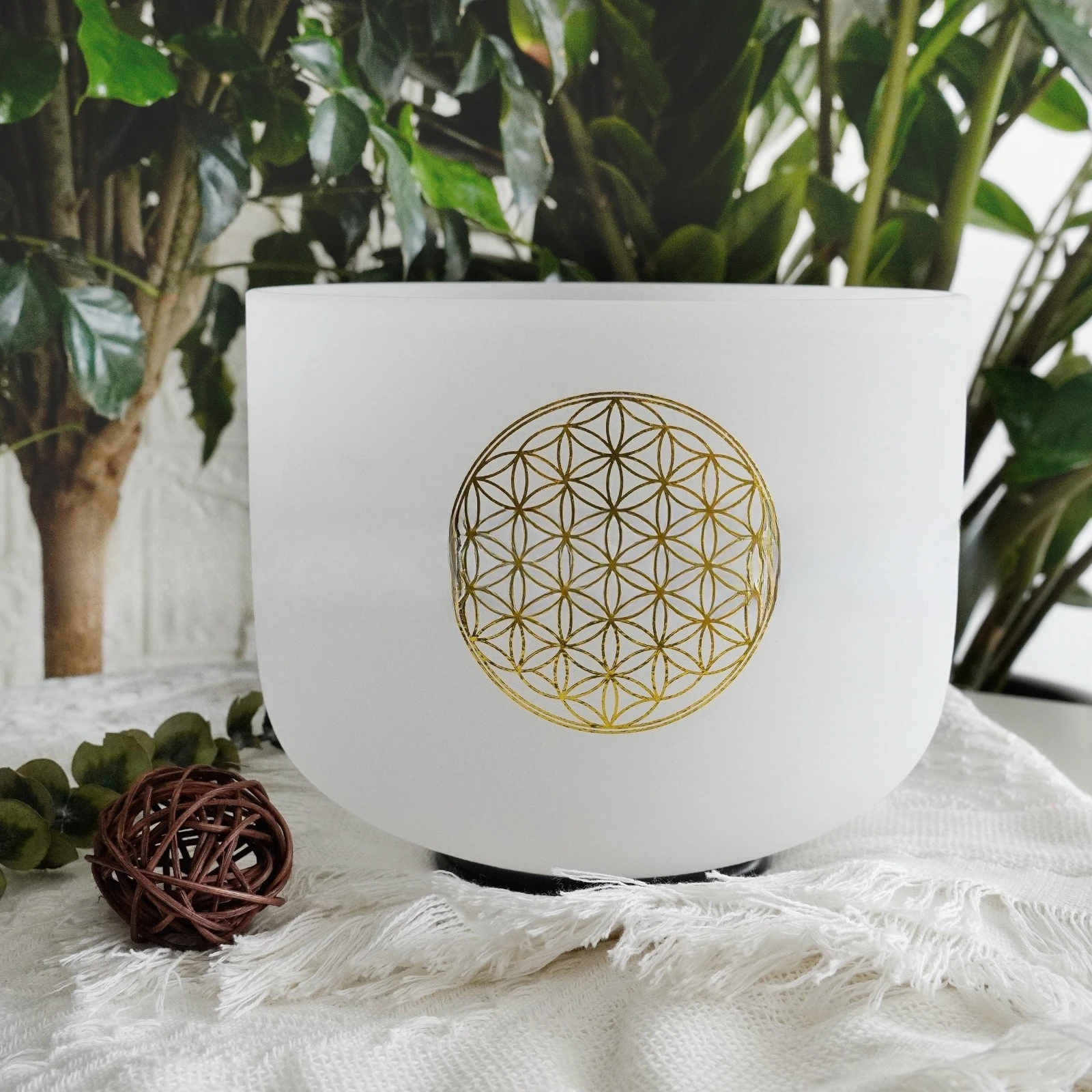 528HZ/8 inch C key decal/sound therapy meditation Sanskrit, percussion instrument/crystal singing bowl