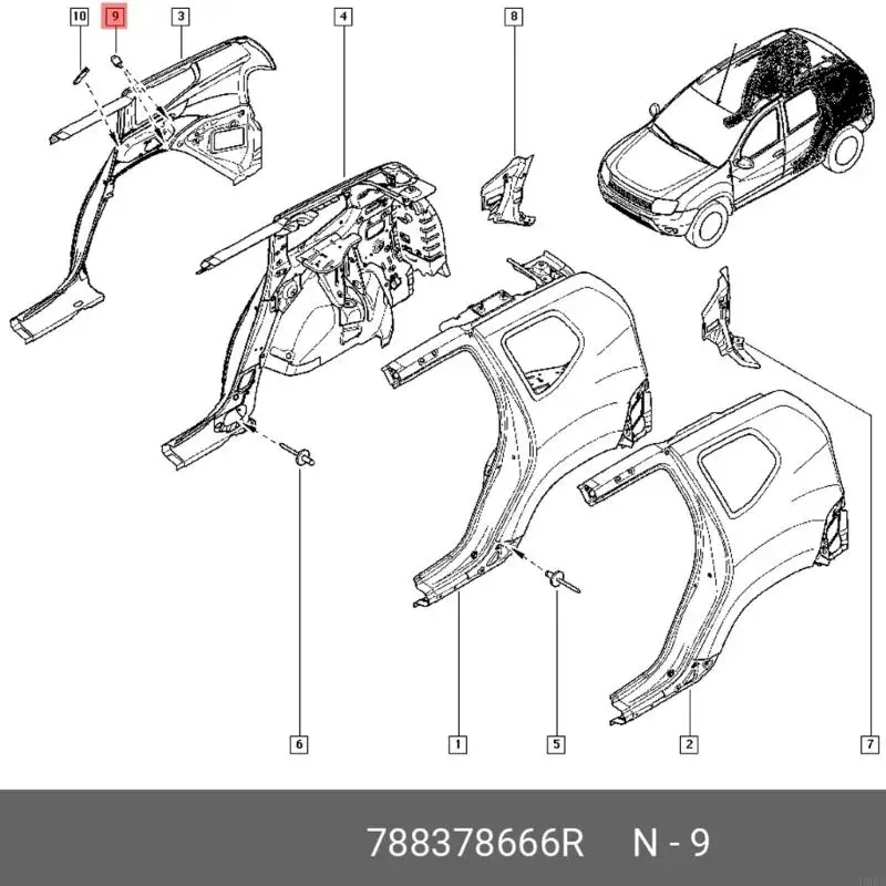 223211870R Sensore del tubo pressione scarico 223216385R 6071420104 6071420004 Accessori sostituzione del sensore del