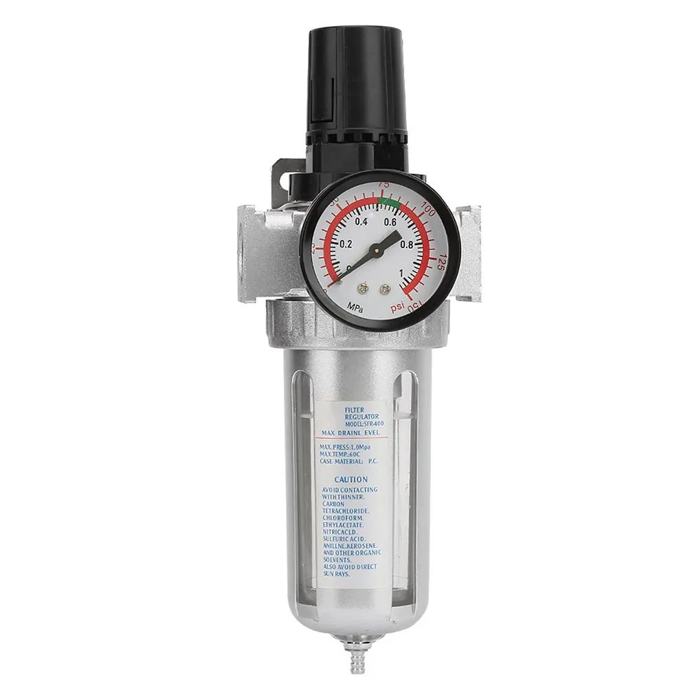 

Oil Water Separator Regulator Valve Adjustable Pressure Control Knob for Accurate Work Ensures Optimal Air Preparation