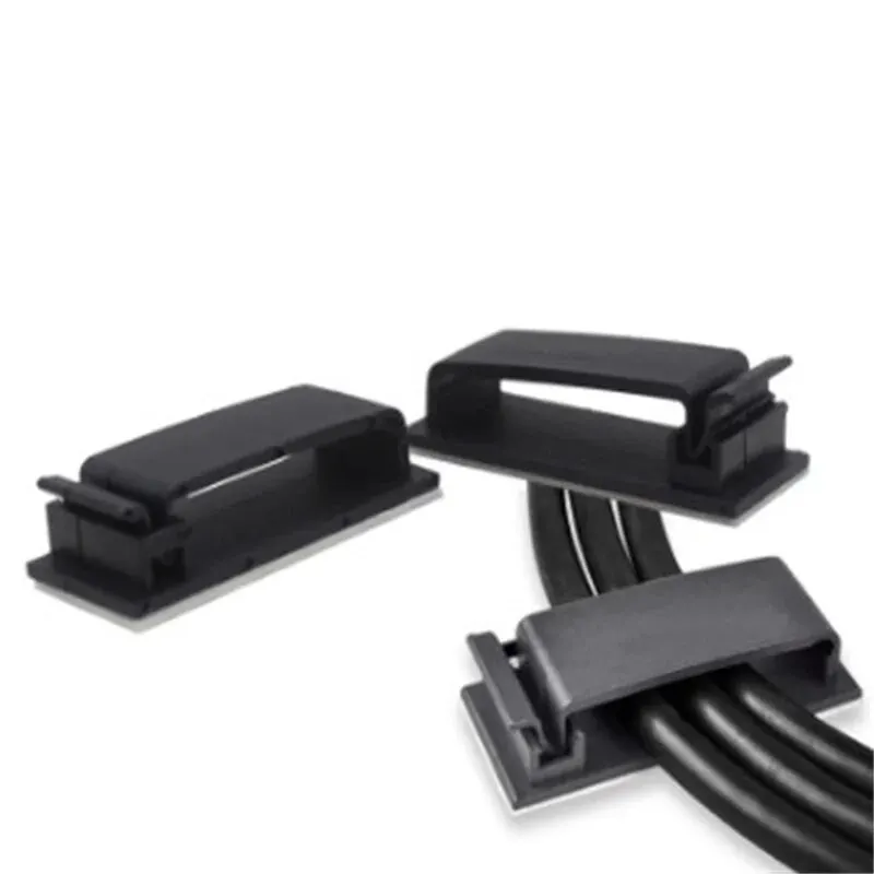 10Pcs Cable Clips Wire Organizer For Earphones Charger Data Line Harness Clamp Management Buckle Home Office Table Accessories