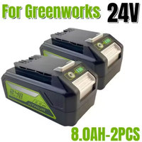 24V 8.0AH Li-ion Replacement Battery G24B2 Suitable for all Greenworks 24V Tools 29842 29852 BAG708 29322 21342