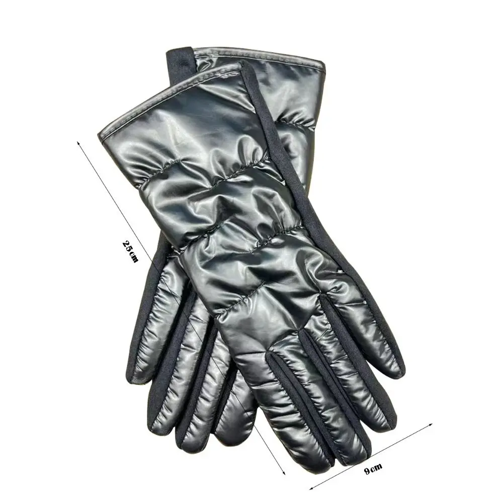 قفازات شتوية عصرية مقاومة للماء مقاومة للرياح بالإضافة إلى قفازات مخملية لركوب الدراجات، قفازات قيادة سميكة مقاومة للبرد لموسم الشتاء #6