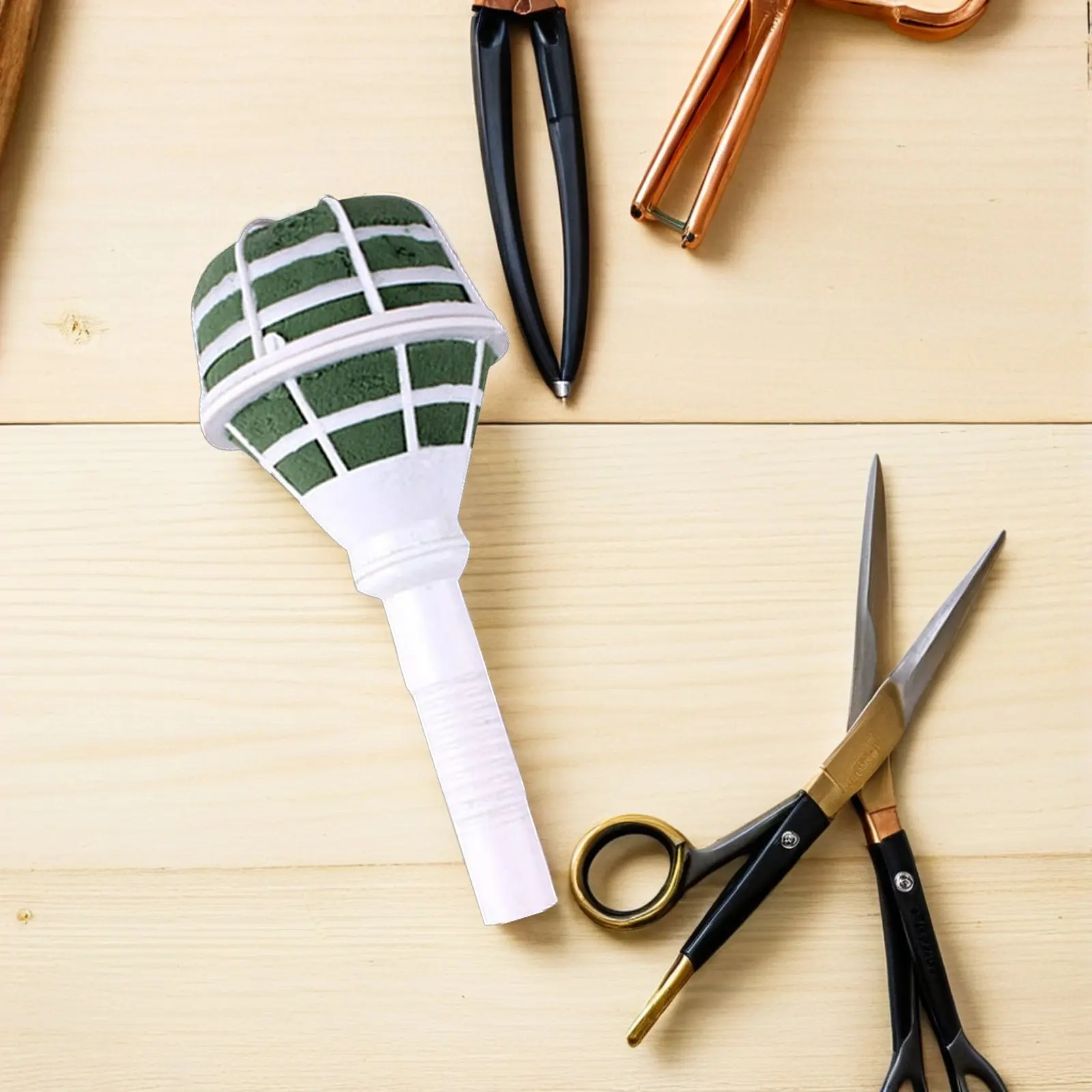 

Набор из 8 штук: основы для свадебных букетов с цветочными ручками, зеленые с белым покрытием, для свадебных принадлежностей, флористический аксессуар