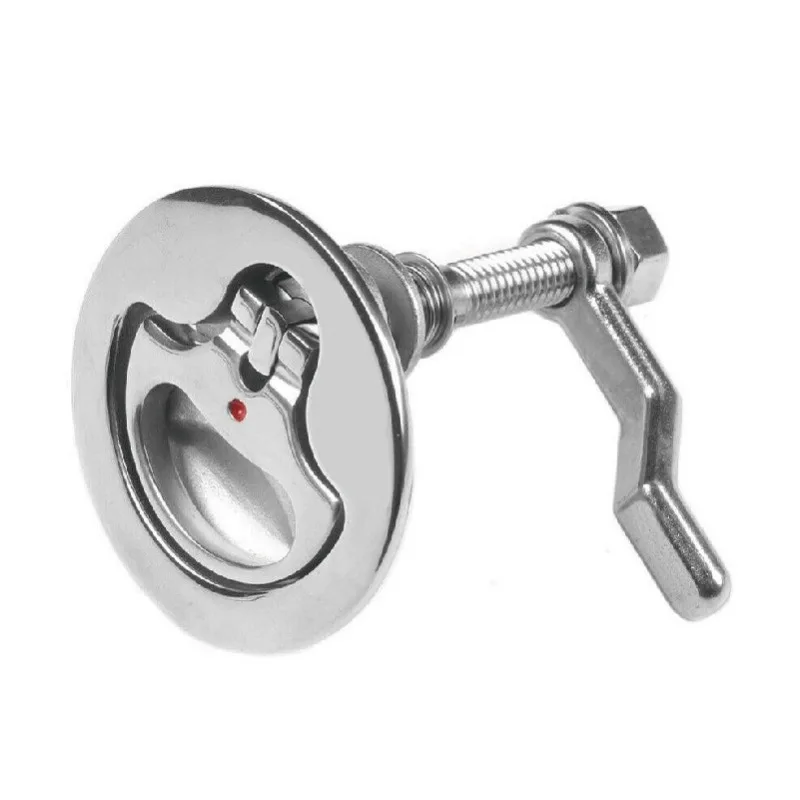 Handle floor lock with curved belt, stainless steel RV marine hardware accessories Ship components and accessories