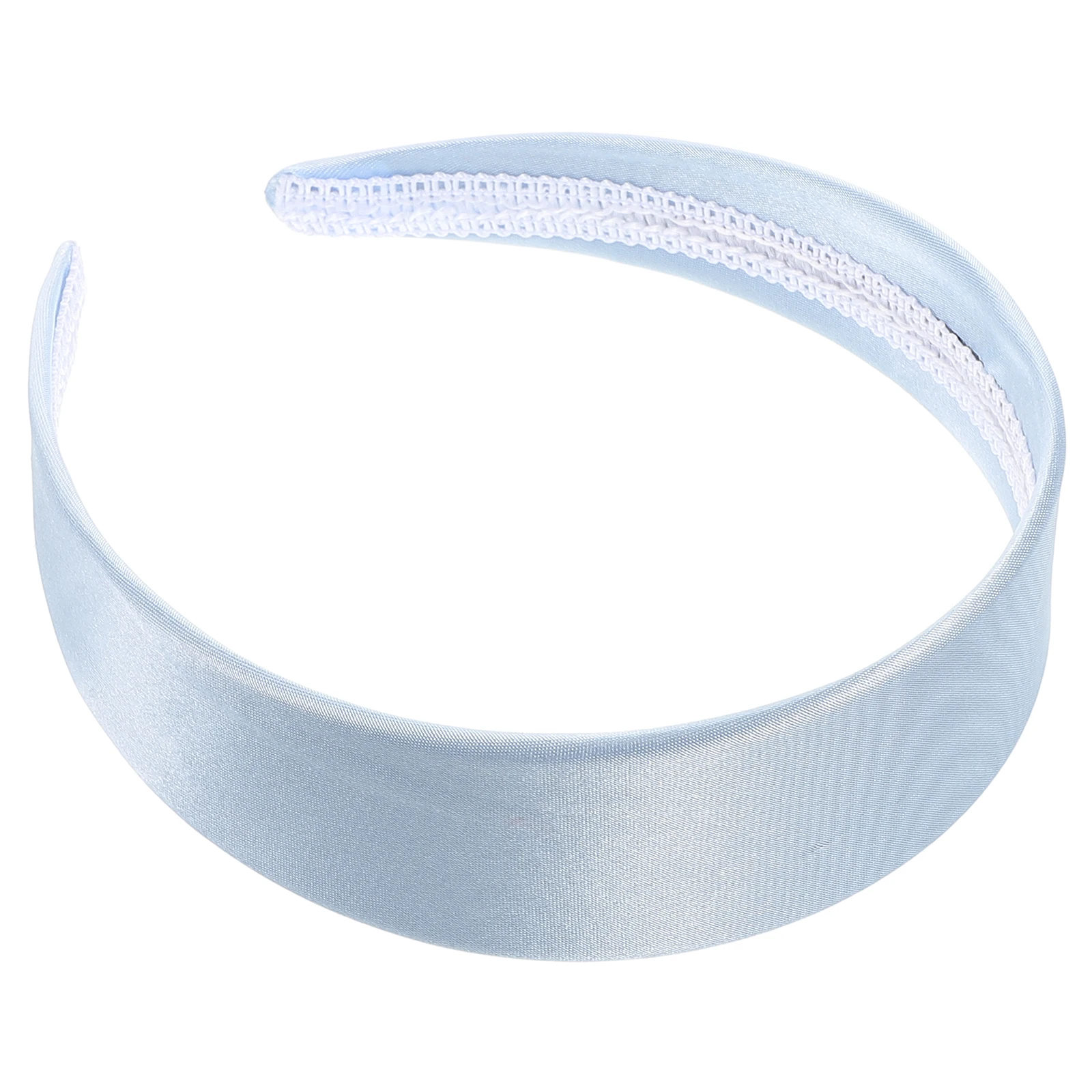 

Satin Headband Hair Wraps Wide Plastic Non Slip Child Adult Women 141 Solid Color Boho Ponytail Holiday Party Hoop