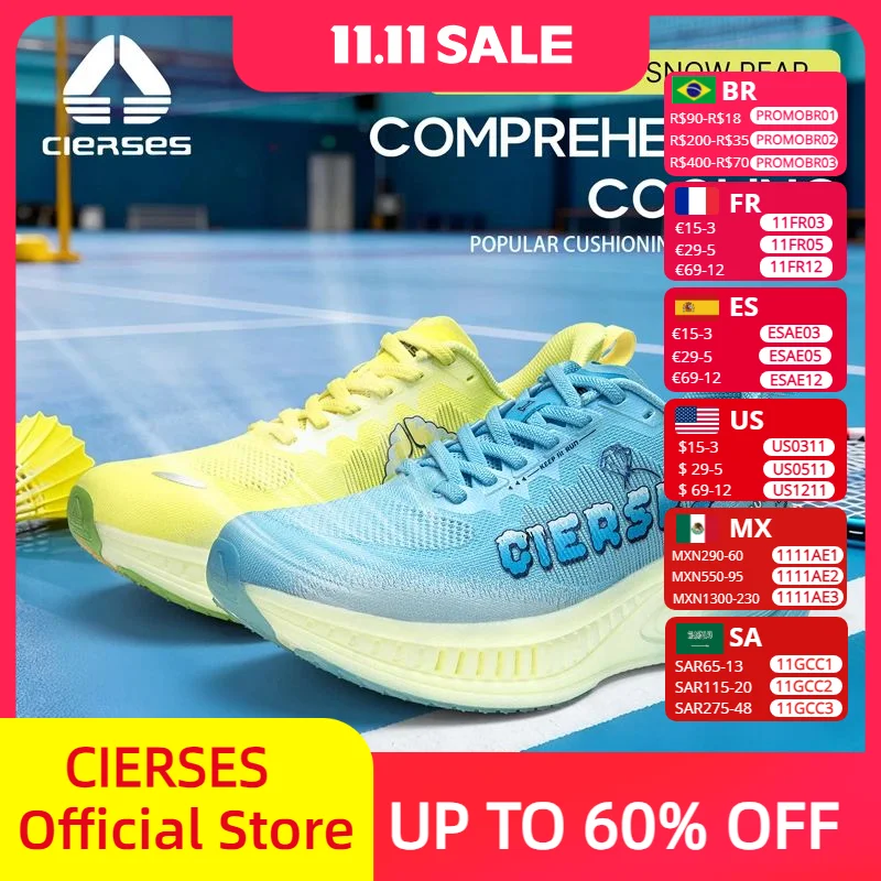 

CIERSES Original Top Cushioning Running Shoes for Man Athletic Training Sport Shoes Outdoor Non-slip Wear-resistant Sneakers