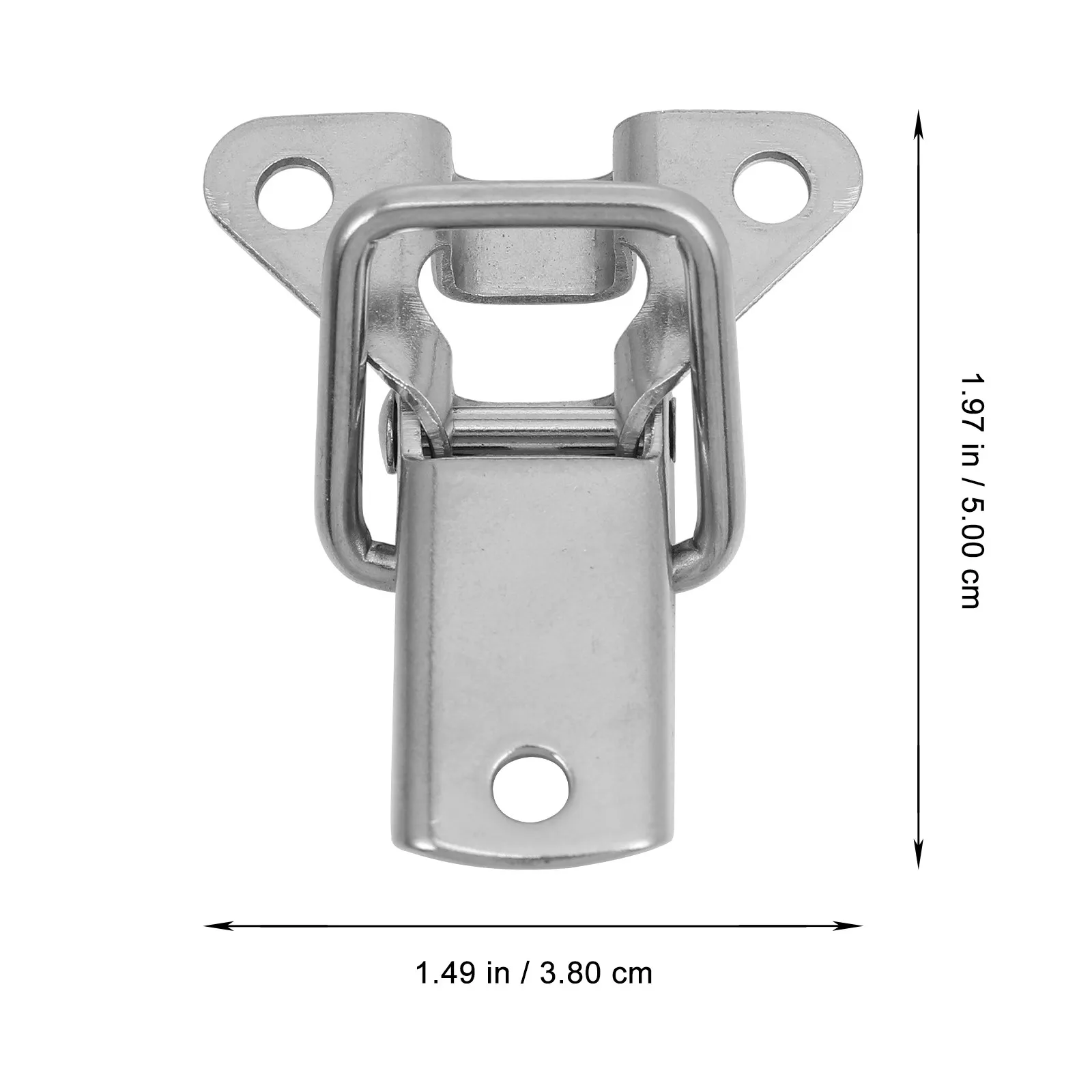 2Pcs Stainless Steel Toggle Hasp Locks Small Exquisite Corrosion Resistant Cabinet Box Latch Catch for Suitcase Entry Door Metal