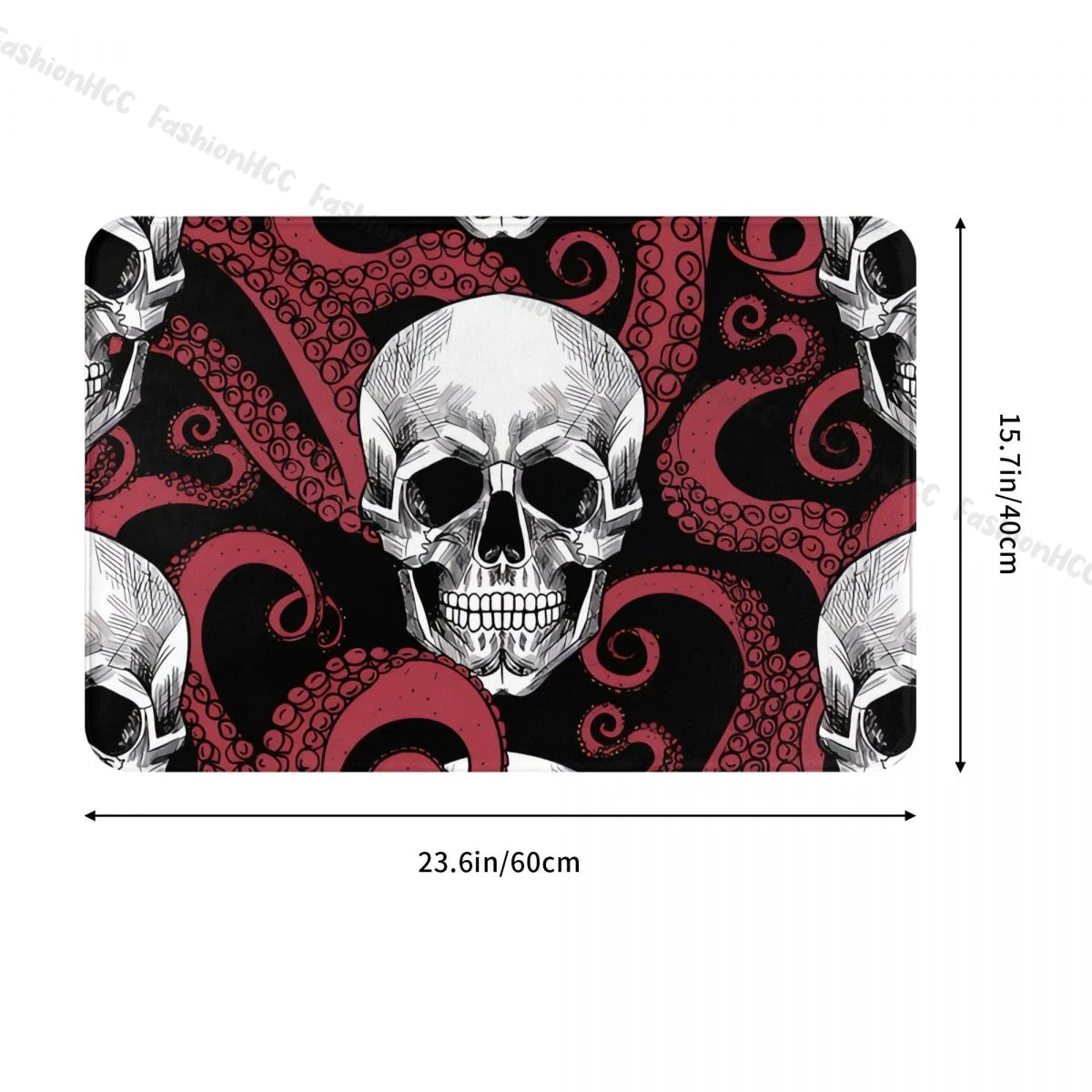 Octopus Tentacles Bedroom Mat Skull And Tentacles Of The Octopus Doormat Kitchen Carpet Outdoor Rug Home Decor