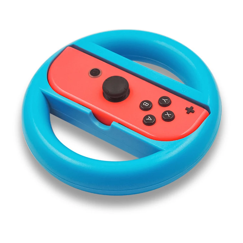 2pcs Left Right Game Steering Wheel Controller Handle Holder Grip JoyCon Controller Gamepad For Nintendo Switch OLED Accessories
