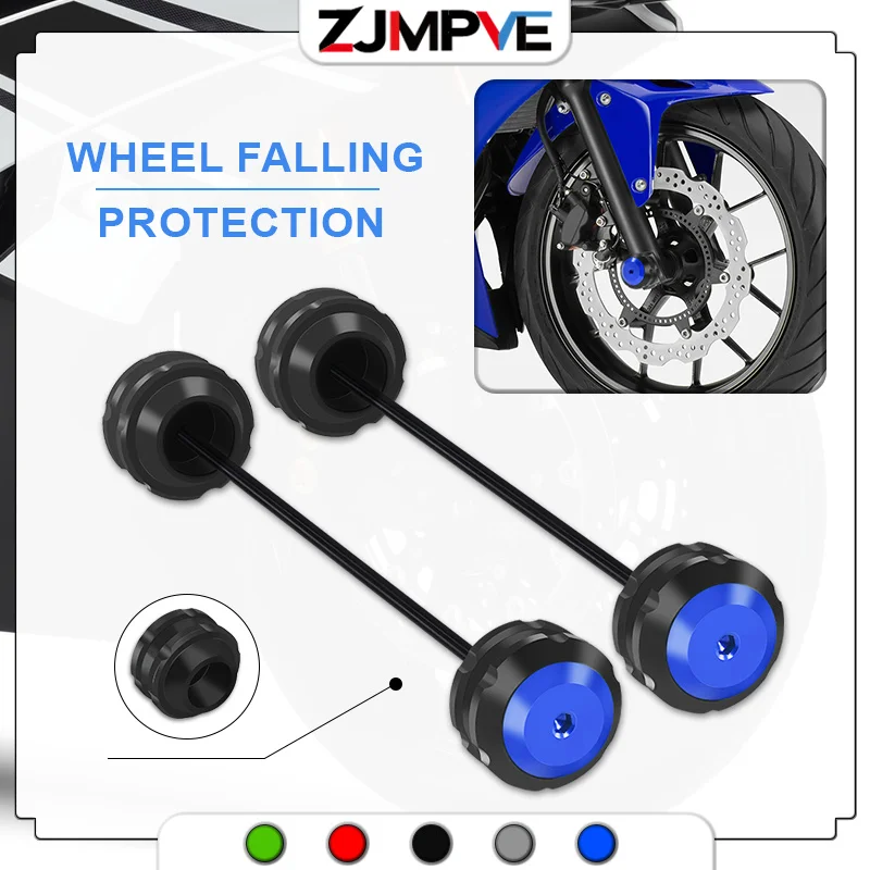 

mt01 Motorcycle Falling Protection For YAMAHA MT-01 MT01 05-12 New Accessories Front Rear Fork Slider Axle Crash Wheel Protector