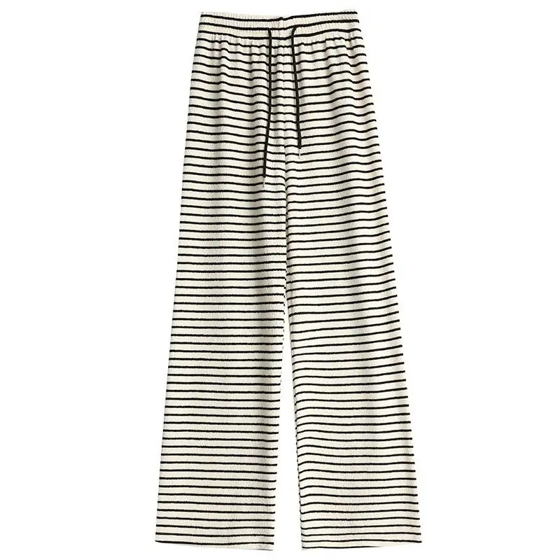 Pantaloni da donna in velluto stile coreano minimalismo elastico confortevole gamba dritta High-Street antirughe viaggi vacanze per tutte le stagioni