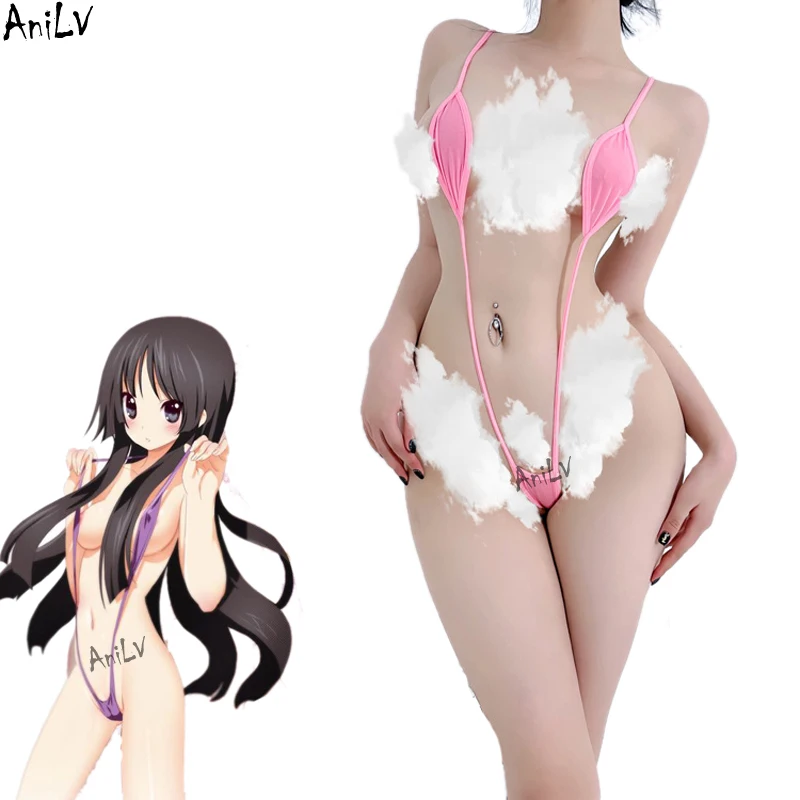 Anilv-body de temperamento de chica de Anime privado para mujer, ropa interior secreta, trajes de Bikini de una pieza, disfraz erótico