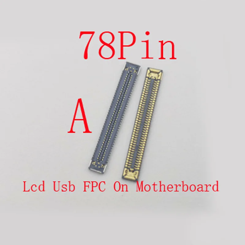 2-50Pcs Usb Charger Lcd Display FPC Connector Plug For Samsung Galaxy A15 A155 A33 A336 A73 A25 A35 A356 A55 A53 A536 40 78 Pin