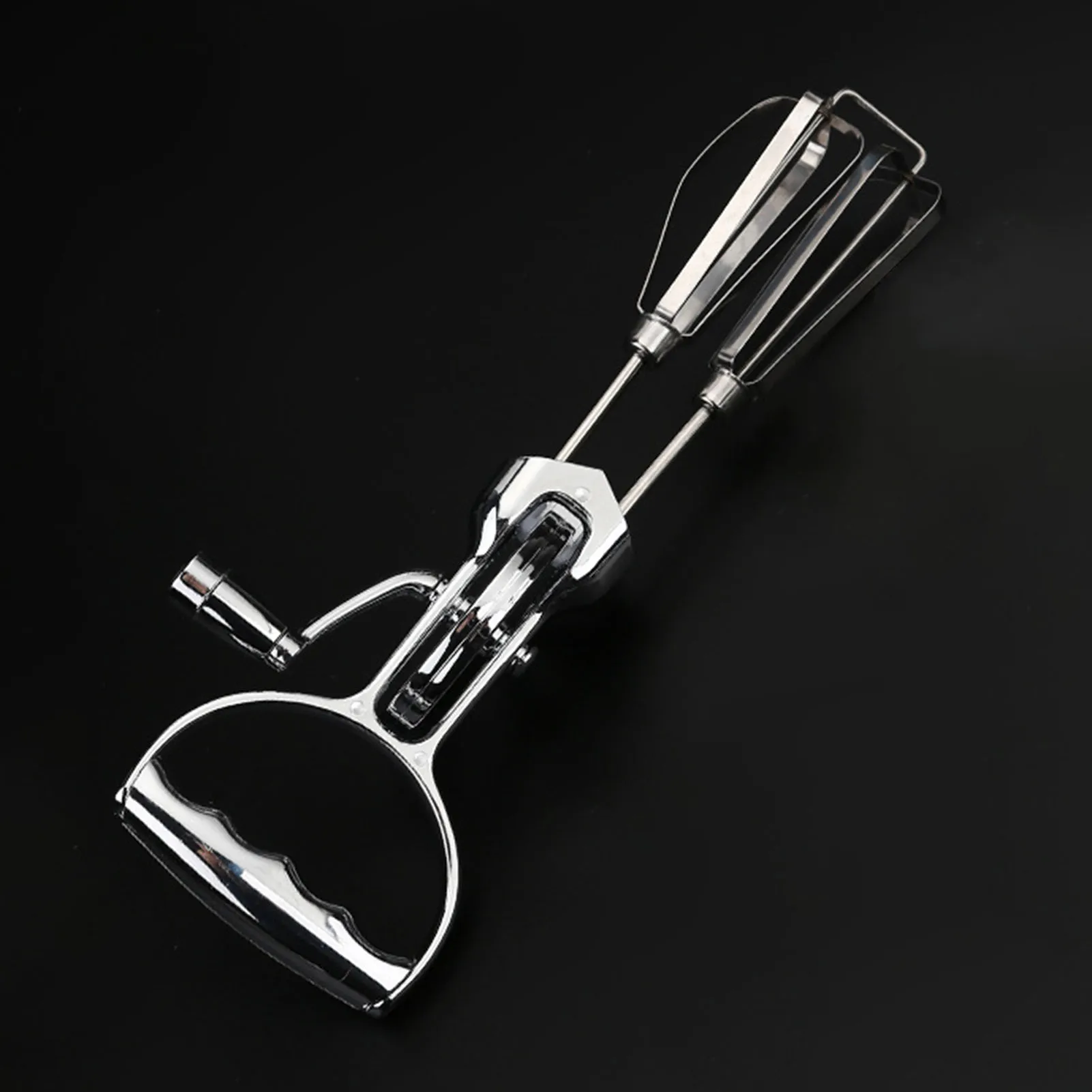 Manual Hand Crank Egg Beaters Stainless Steel Double Heads Egg Whisk Multi-Purpose Time-Saving Food Blender Mixer Kitchen Tool