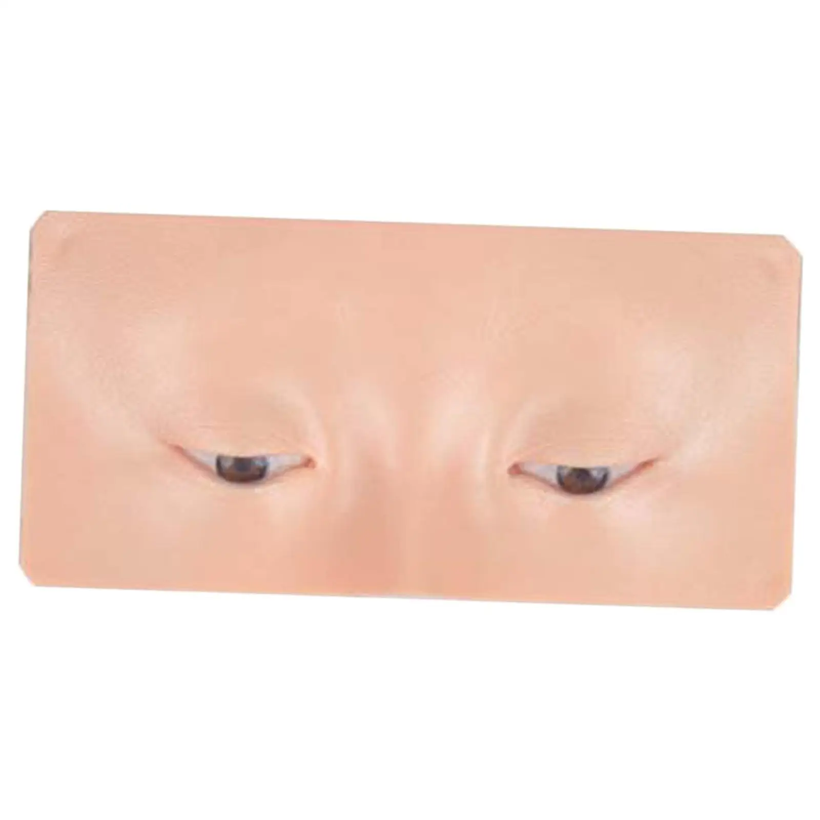 Reusable Silicone Face Eye Makeup Board Mannequin for Beginners Practice Eyelash Extension Techniques