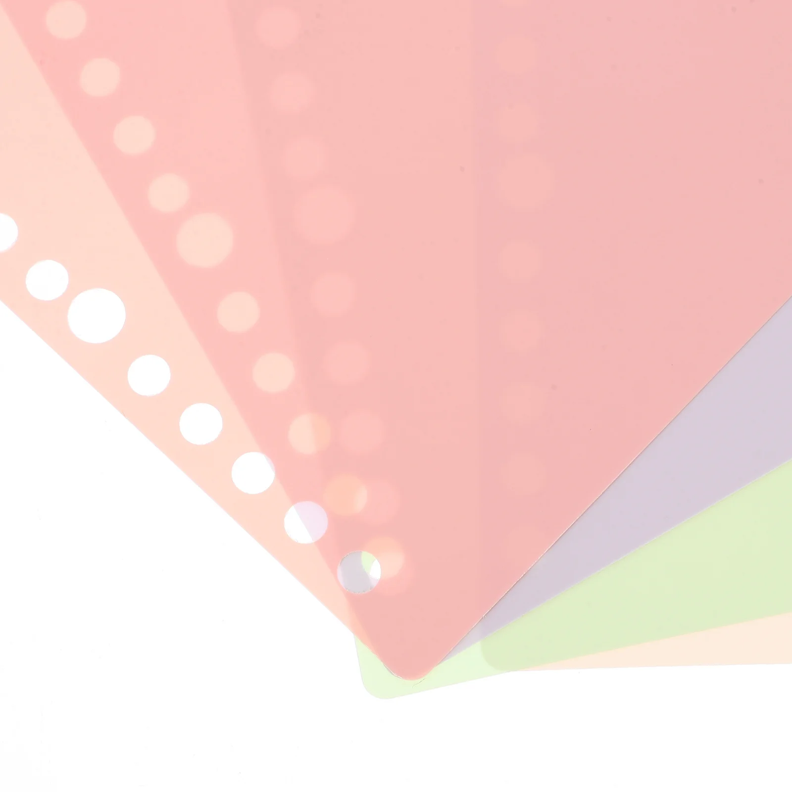 4Pcs PP Divider Tabs Pastel Binder Dividers Pink Multi Subject Folder Organizer Functional School Office Notebook Pockets