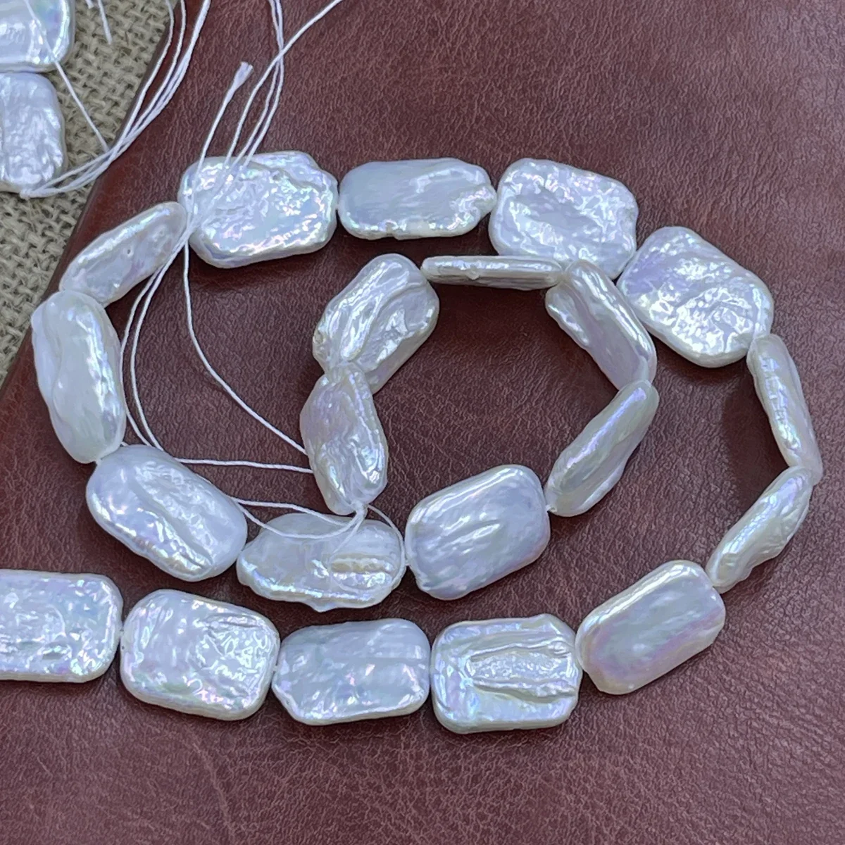 

13x8mm 4A Natural Freshwater Baroque squares Pearl Loose Bead Jewelry Make DIY Necklace Bracelet Accessories Gift Women Wedding