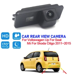 Car Reverse Backup HD Rear View Parking Camera Night Vision CCD For Volkswagen Up For Seat Mii For Skoda Citigo 2011~2014 2015