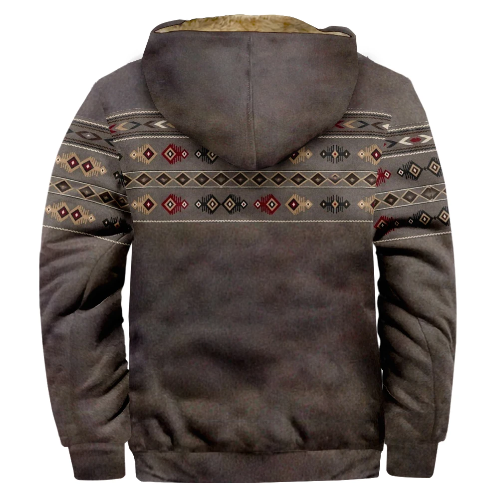 Heren Rits Hoodie Kerst Vintage Grafische Print Lange Mouw Jas Dames Winterjas Grappige Bovenkleding