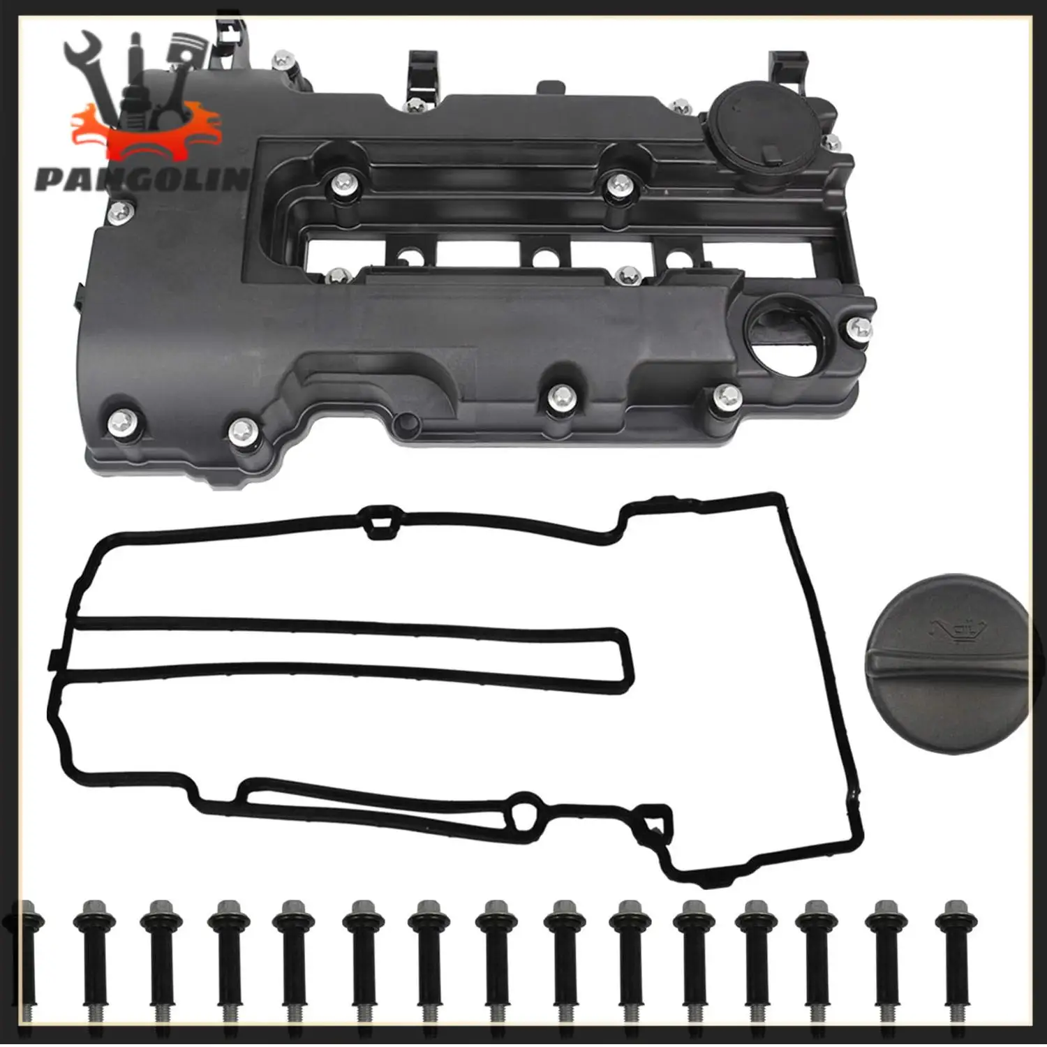

Engine Valve Cover Kit 25198498 25198874 55573746 264-968 For Chevy Cruze Sonic Volt Trax Buick Encore Cadillac ELR 1.4L Turbo