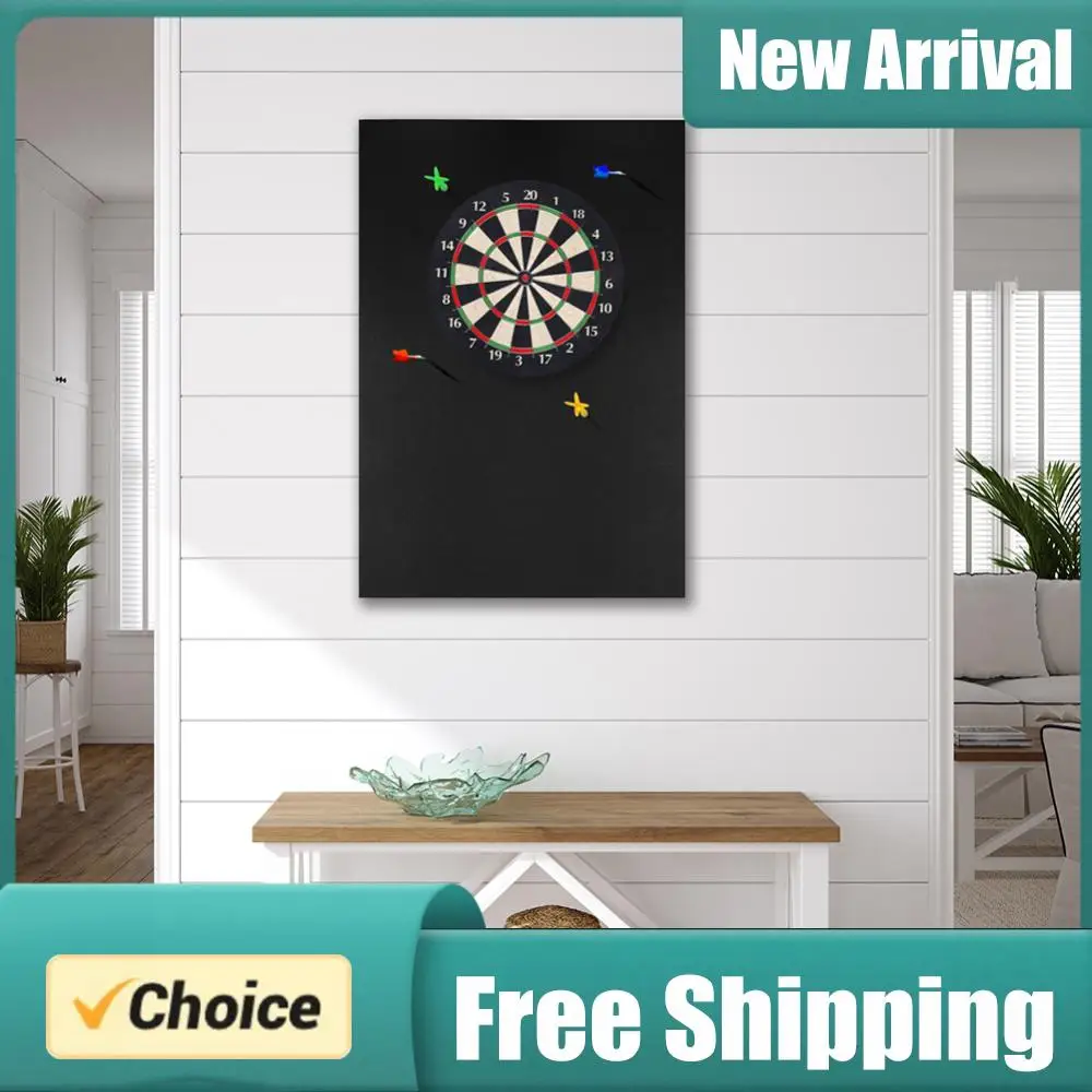 

Самоклеящаяся войлочная защита для стен вокруг дартс-доски стандартного размера предотвращает повреждения стен.