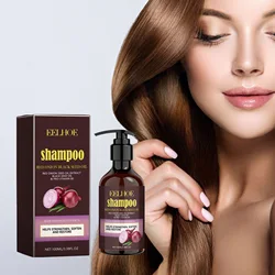 EELHOE Red Onion Shampoo Black Seed Oil for Hair Anti Dandruff Hair Shampoo Scalp Cleansing Refreshing Hair Oil Control Shampoo