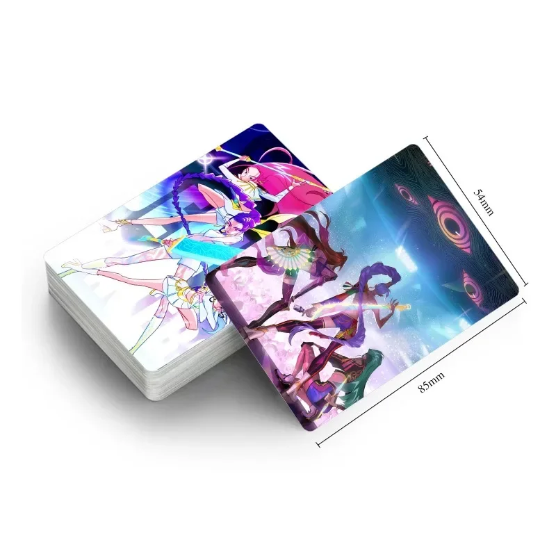 2025New 30 بطاقة ليزر K-POP مجموعة فتاة صياد الساحرة بطاقة فلاش بطاقة ثلاثية الأبعاد كرتونية بطاقة LOMO ثنائية الأبعاد على الوجهين #4