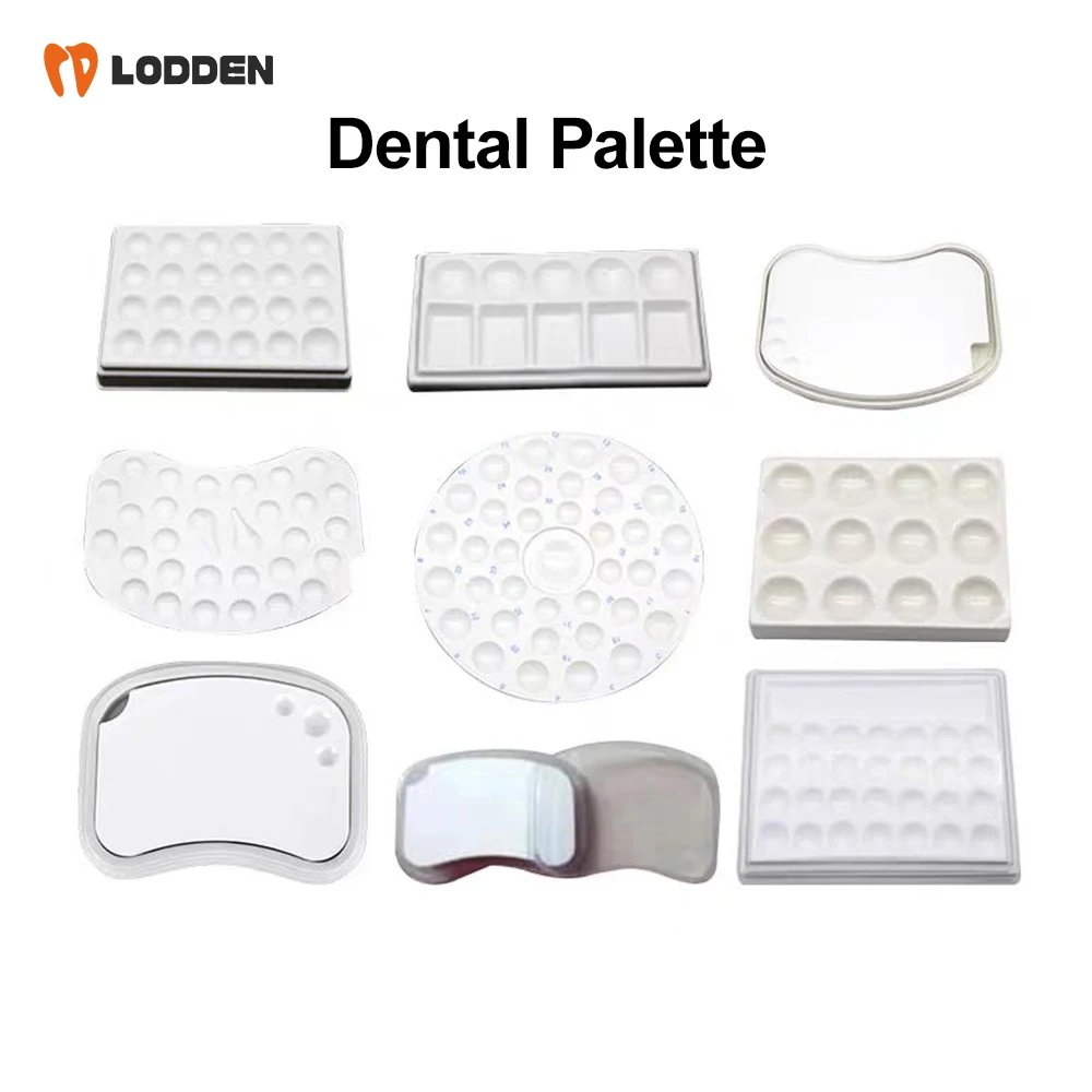 

Dental Porcelain Palette Dental Glazing Tray with Cover,Ceramics Palette,Watering and Thermal Insulation Moisturizing Plate