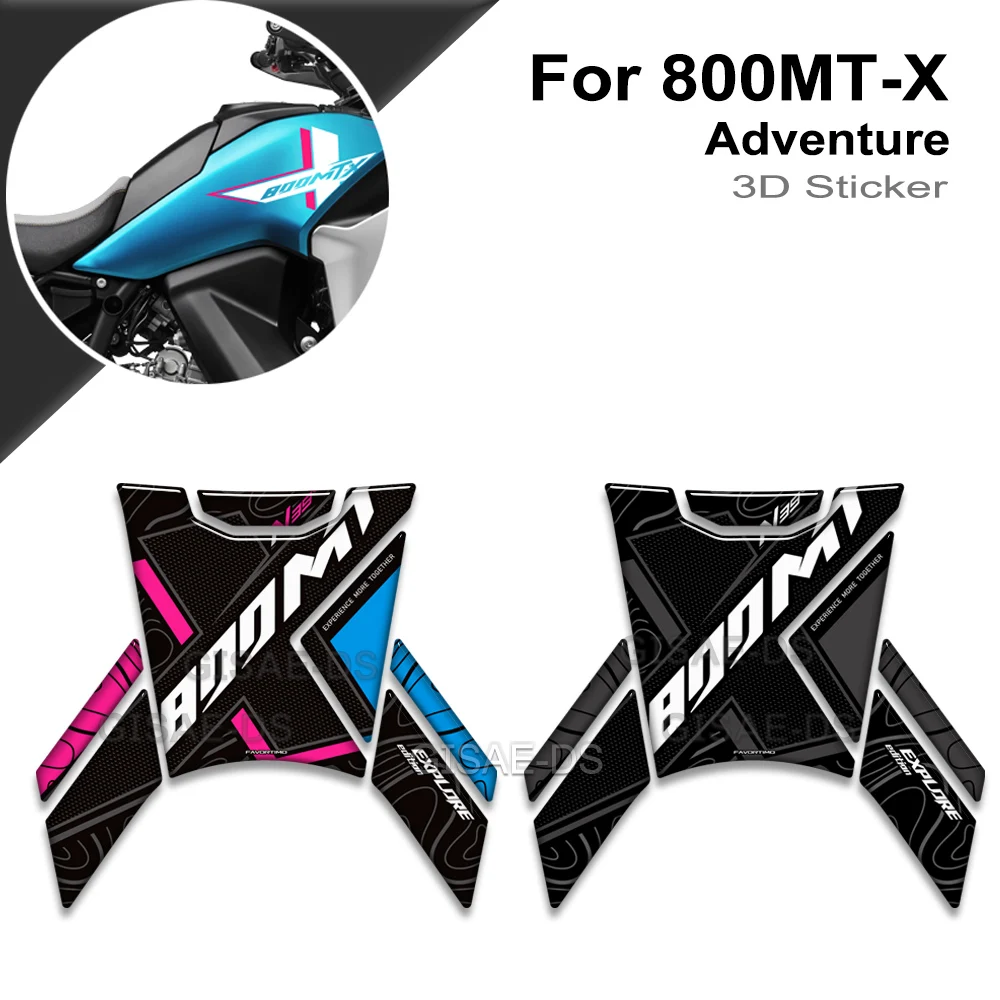 

800MT-X Motorcycle Body Fairing Protector Tank Knee Pad Stickers Decals For CFMOTO 800 MT-X 800MT 800 MT X Adventure 2024 2025