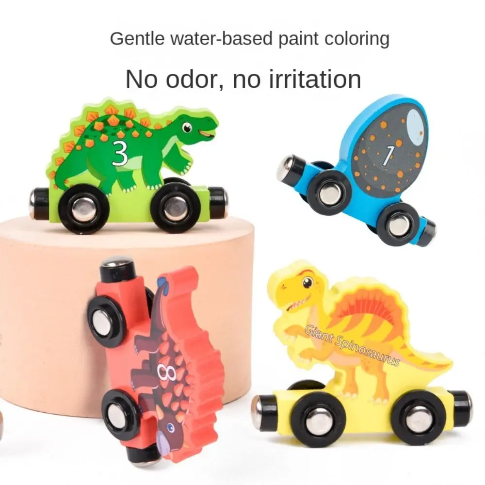

Number /Animal/Fruits/Dinosaur Magnetic Wooden Train Mathematical Operation Exercises Educational Montessori Number Train Set