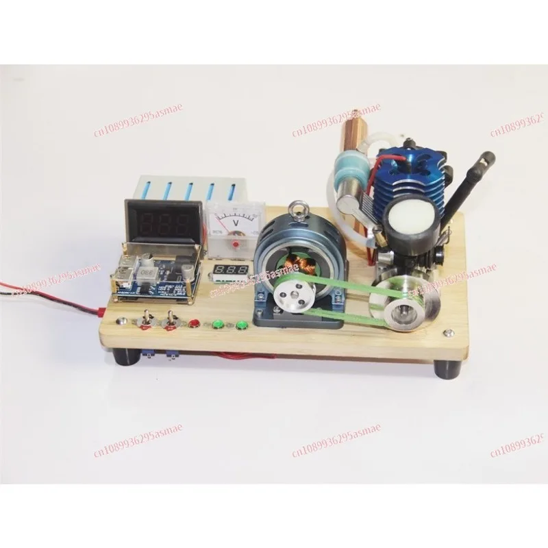 

Ретро модель метаноловый микрогенератор двигатель движение металлический корпус мини-генератор 12 В