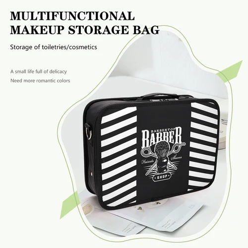 Imagen 2 del producto Estuche de peluquero profesional a prueba de golpes, gran capacidad para herramientas de corte de pelo, bolsa organizadora de almacenamiento de viaje para Kit de recortador de tijeras