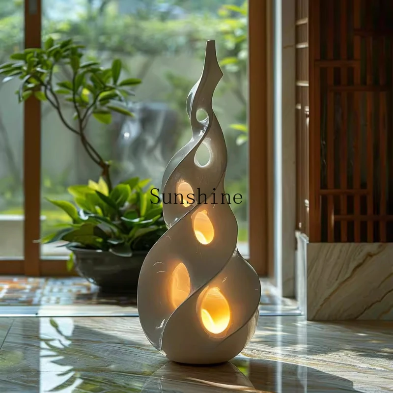 

Nordic living room size apartment solid wood simple decorative lamp