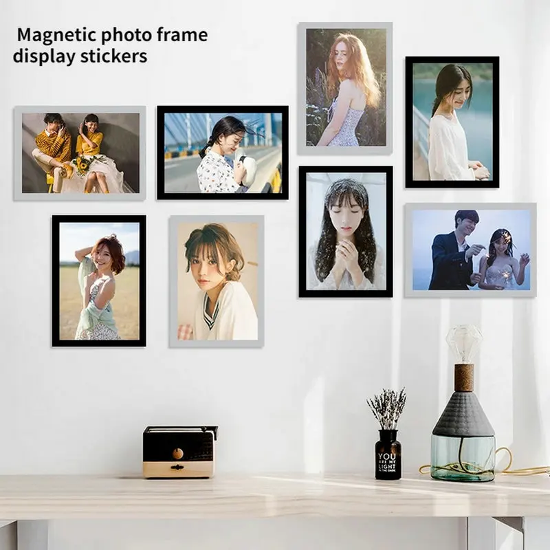 MoeTron Large Poster Frame 50x70cm Soft PVC Magnetic Frame A2 Poster 40×60 cm Adhesive Wall Frames For Wall Posters 50x70 cm