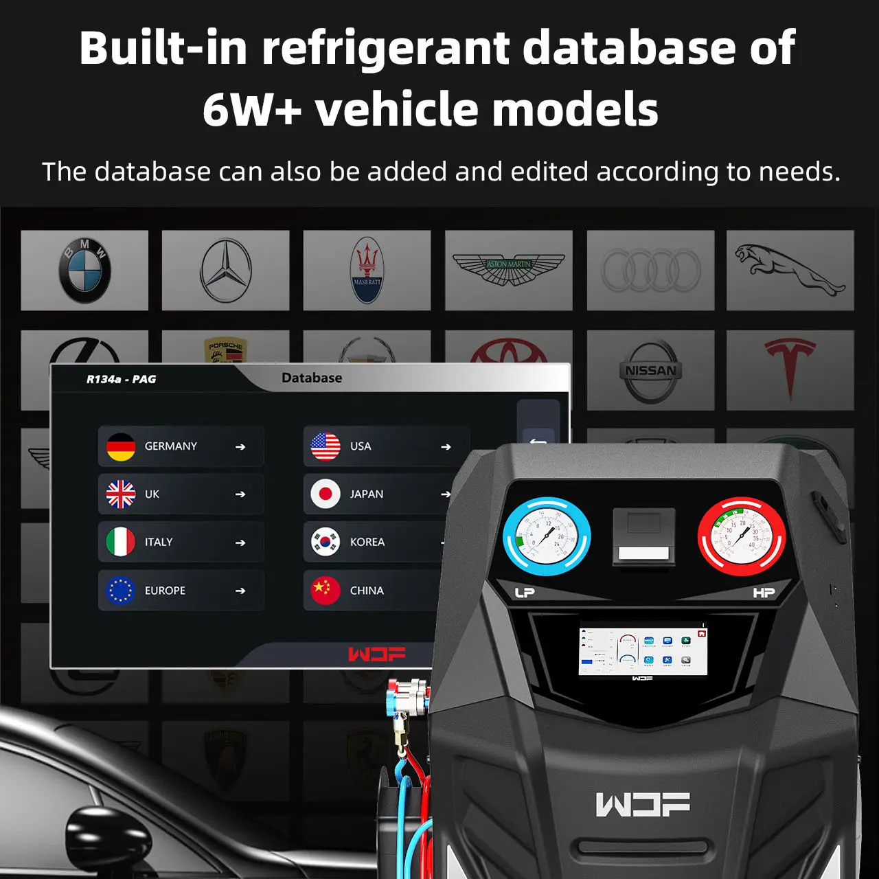 Gold Seller X845 Full Automatic Automotive AC Refrigerant Recovery and Recharge Machine for Refrigerant Recharge in EVs and ICE