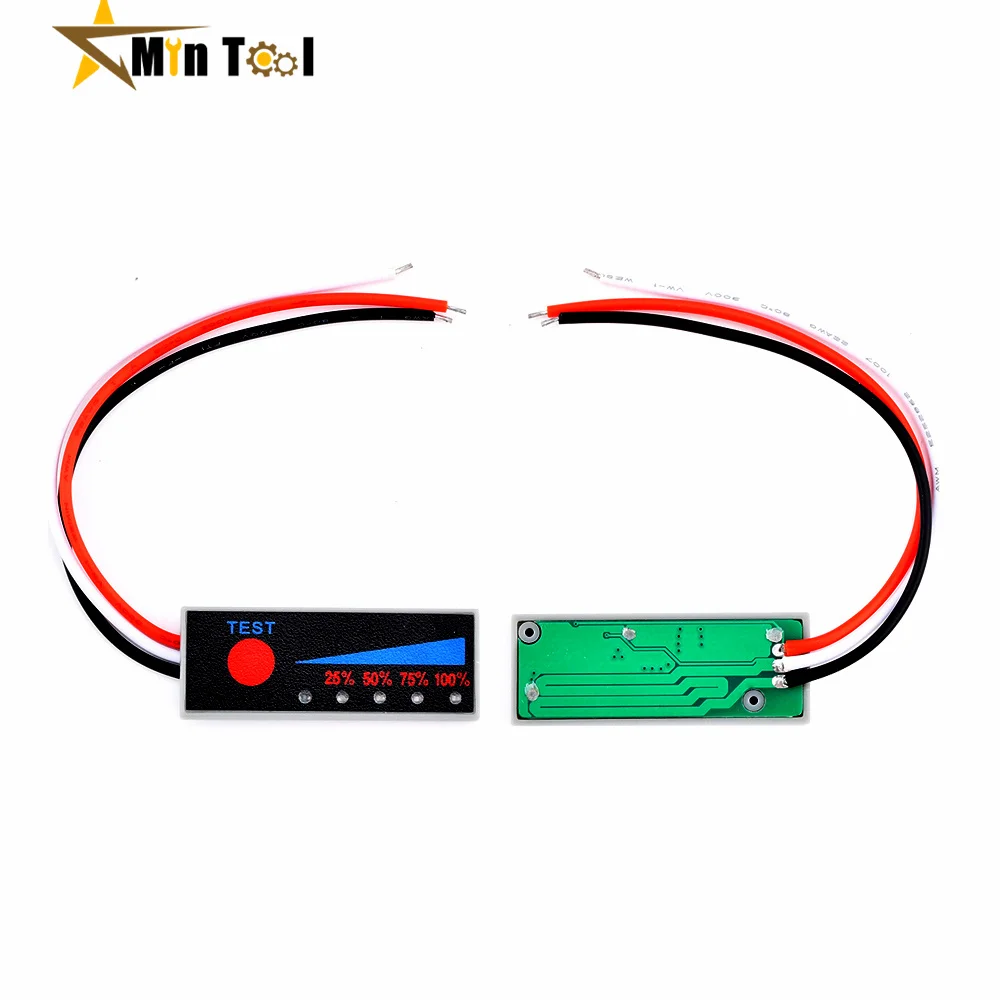 1-4S 18650 Lithium Battery Capacity Indicator Module Electric Vehicle Battery Power Tester With Led