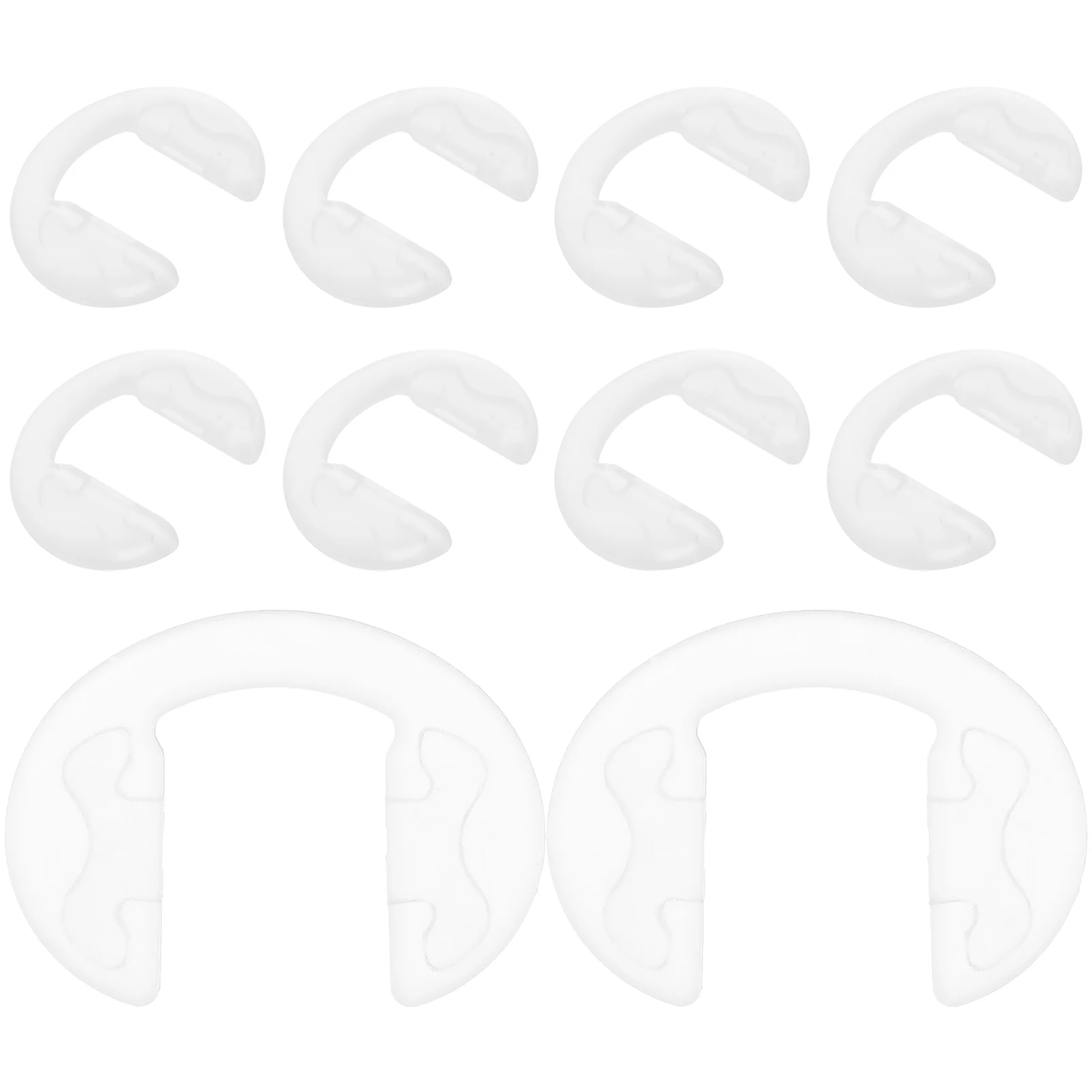 10 Pcs Silicone Glasses Nose Pads Black Nonslip Replaceable Grips Silica Gel Eyeglass Reusable Sunglasses