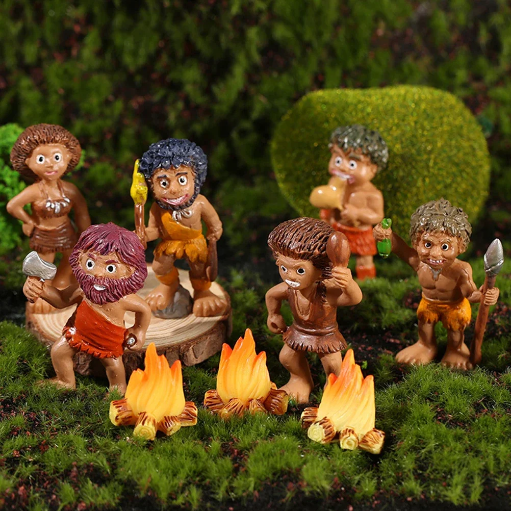 1pcs Miniature Campfire Model Fake Resin Bonfire Model Toys Dollhouse Micro Landscape Fairy Garden Decoration Accessories