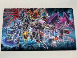 YuGiOh Playmat Blackwing Full Armor Master TCG Mat Borsa gratuita CCG Gioco da tavolo Pad Carte collezionabili Tappetino da gioco Tappetino per mouse in gomma 60x35 cm