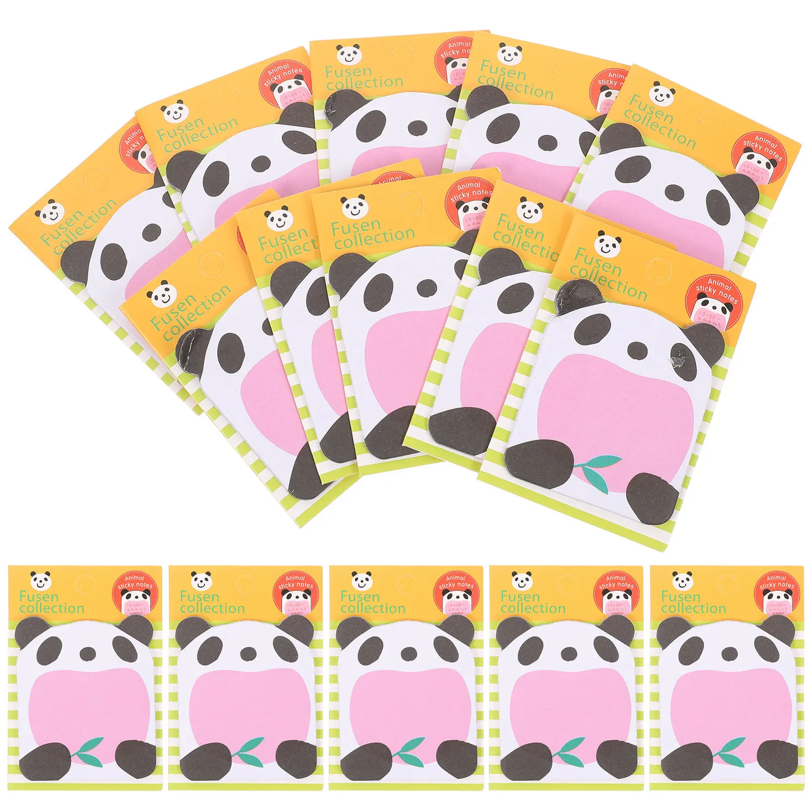 20Pcs Tear Off Memo Pad Animal Pattern Panda Stickers Premium Paper Strong Hold Easy No Trace Daily Reminder Note