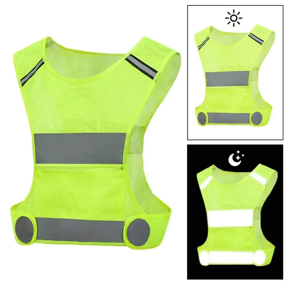 Chaqueta profesional chaleco reflectante ropa de trabajo chaleco de seguridad malla transpirable chaleco de tráfico ciclismo