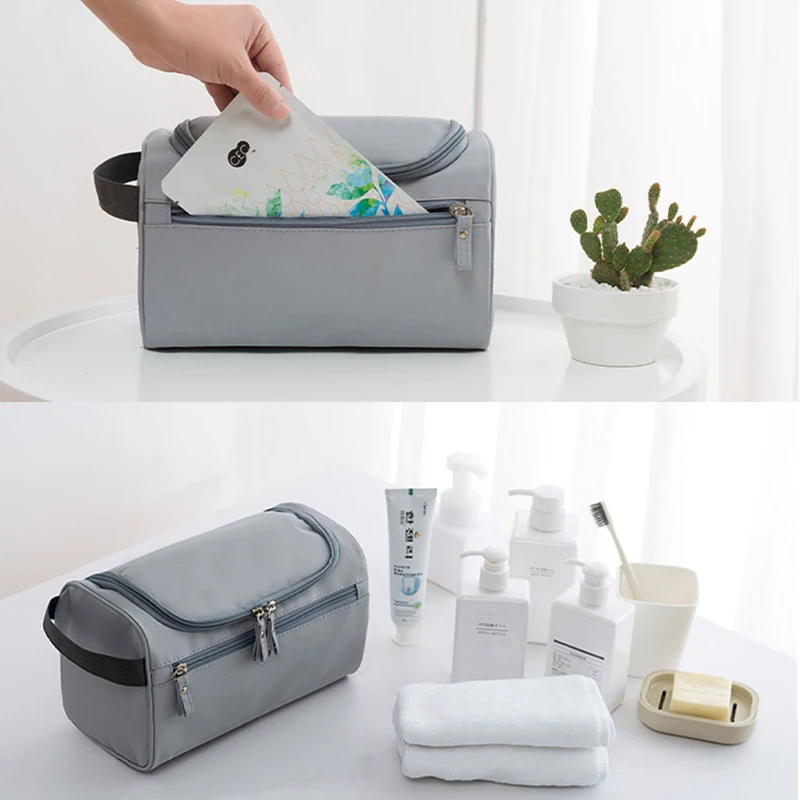 Pendurado saco de higiene pessoal de viagem para homens mulheres saco de higiene pendurado gancho à prova dwaterproof água saco de barbear saco de maquiagem organizador de viagem banheiro