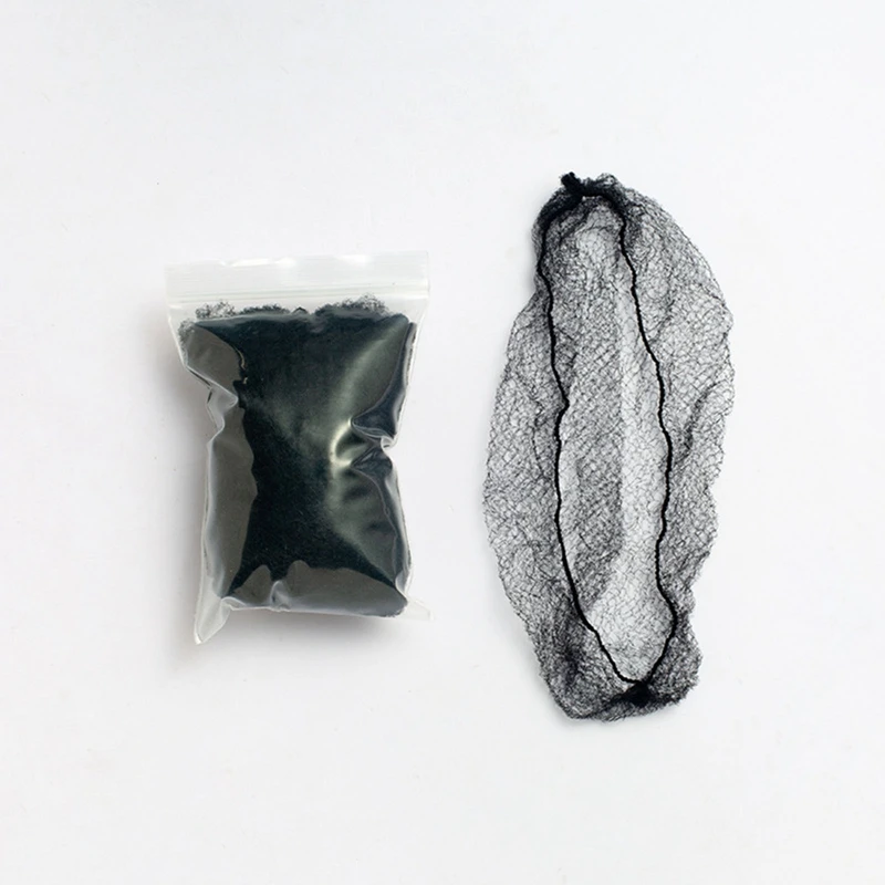 100 Stuks Nylon Haarnetjes Onzichtbare Wegwerp Elastische Lijnen Haarnet Voor Haar Broodje Maken Balletdanser Koken Keuken Food Service