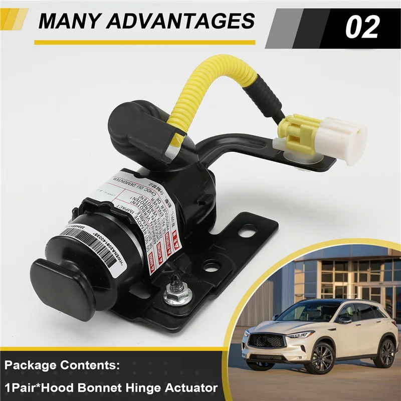 Hood Bonnet Hinge Actuator Assembly 25345-5NA0A 25344-5NA0A 253455NA0A 253445NA0A For Infiniti QX55 QX50 2020-2025 1 Pair