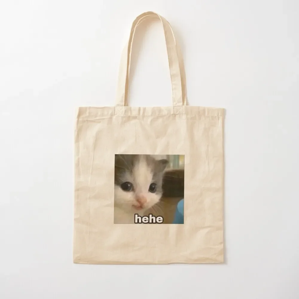 

hehe cat Tote Bag tote bag canvas Big bag women shopper bags