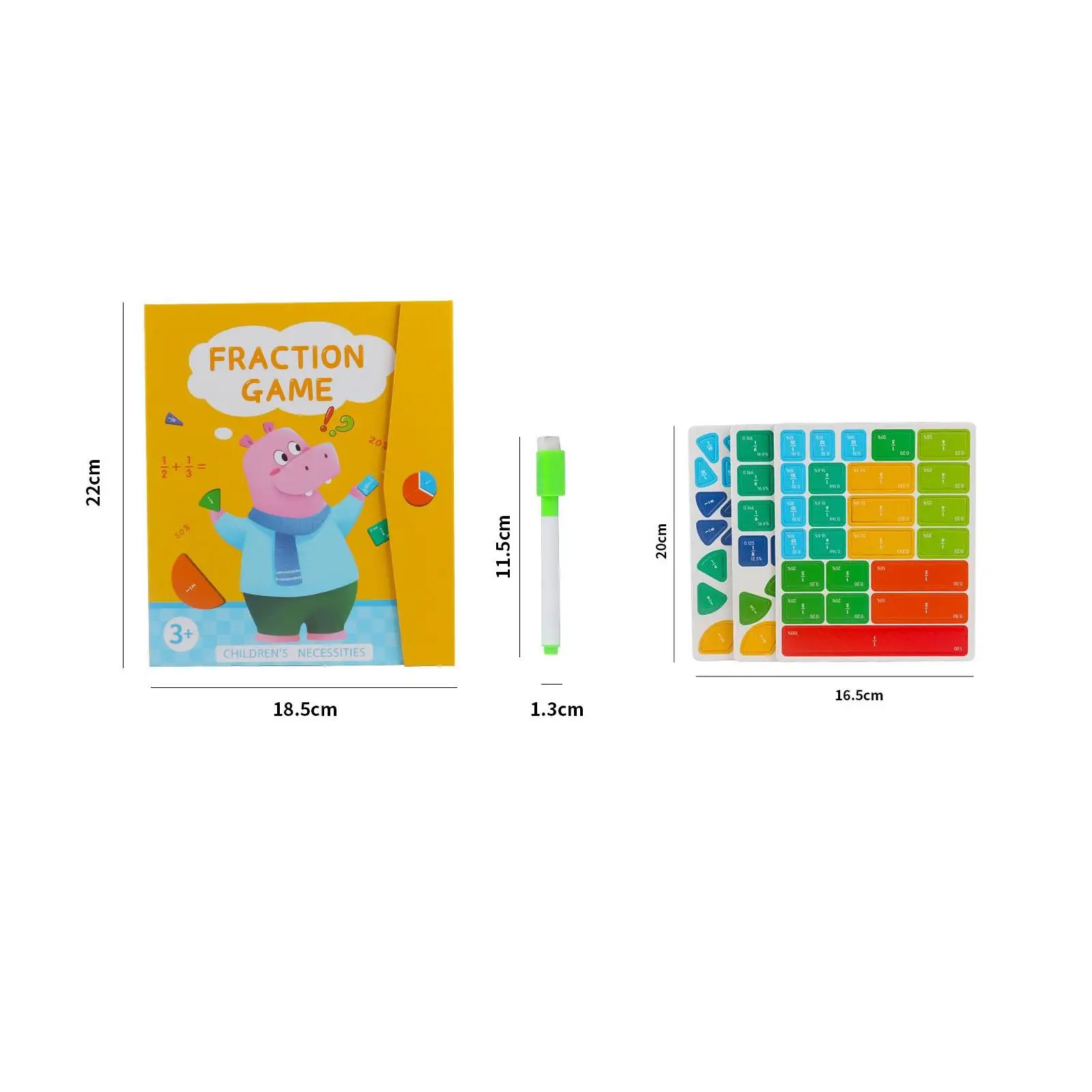 Magnetic Fraction Tiles Fraction Learning Math Toys for Coordination Sensory