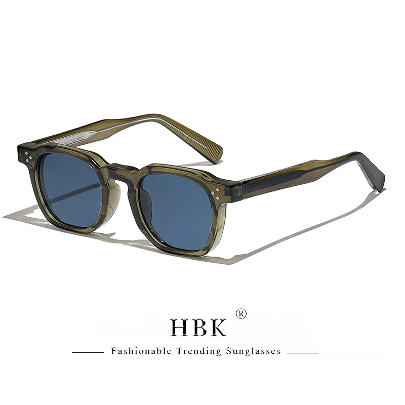 

HBK New Square Retro Sunglasses Men Fashion Punk Sun Glasses Women Travel Driving Beach Eyewear Lunette De Soleil Femme UV400